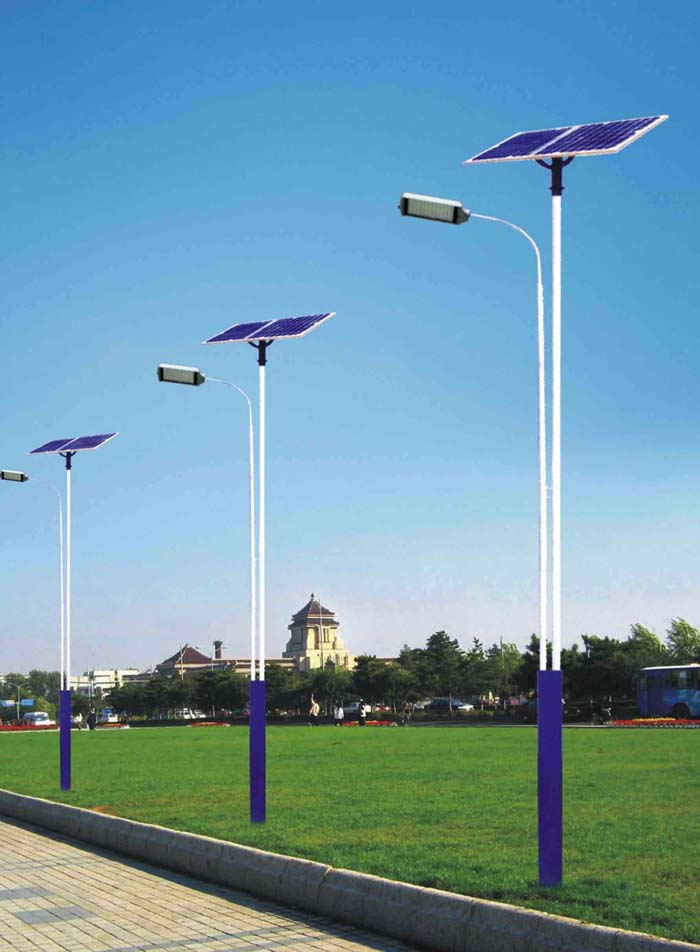 The influence comes from the solar powered led street lights