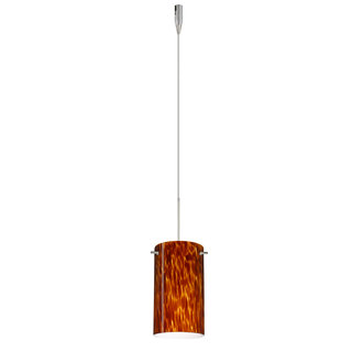 Besa Lighting RXL-4404-SN Single Light LED Pendant with Satin Nickel Metal Finish from the Stilo 7 Collection