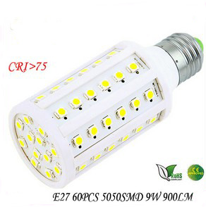 e27 60pcs 5050smd 9w led bulb