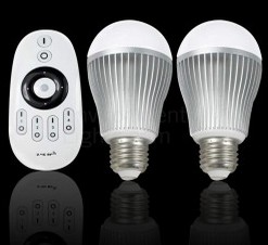 White Adjustable Multi-Zone LED Light Bulb