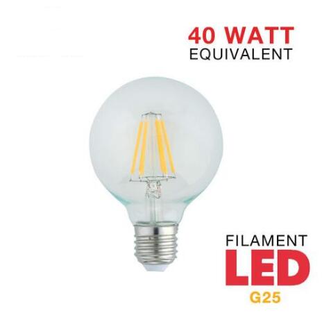 4 Watt LED Filament G25 Bulb