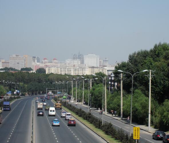 Road lighting in Lucheng District, Changzhi, Shanxi