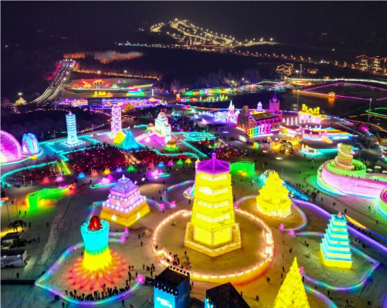 Changchun has a new Internet celebrity ice and snow light and shadow show!