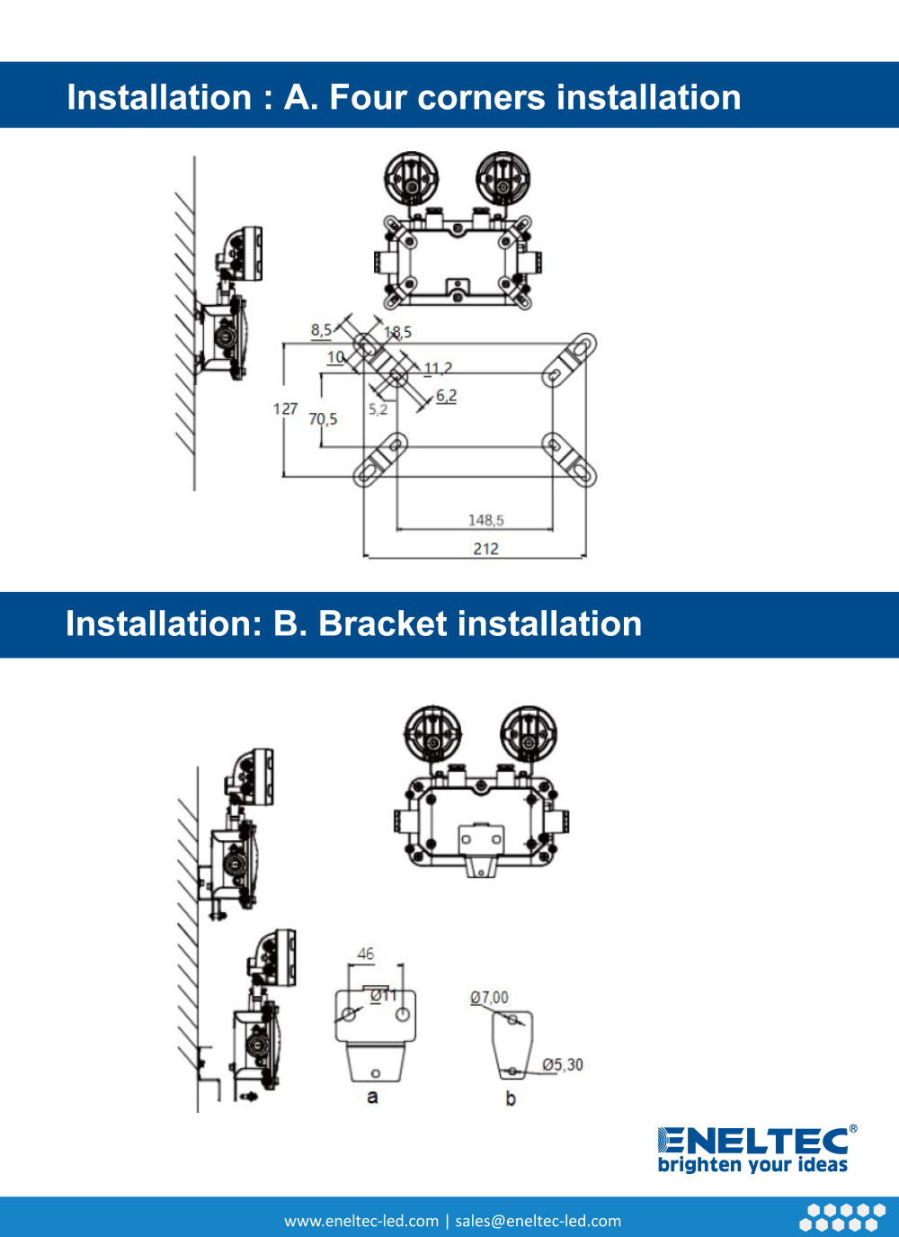 LED Explosion Proof Exit Lights