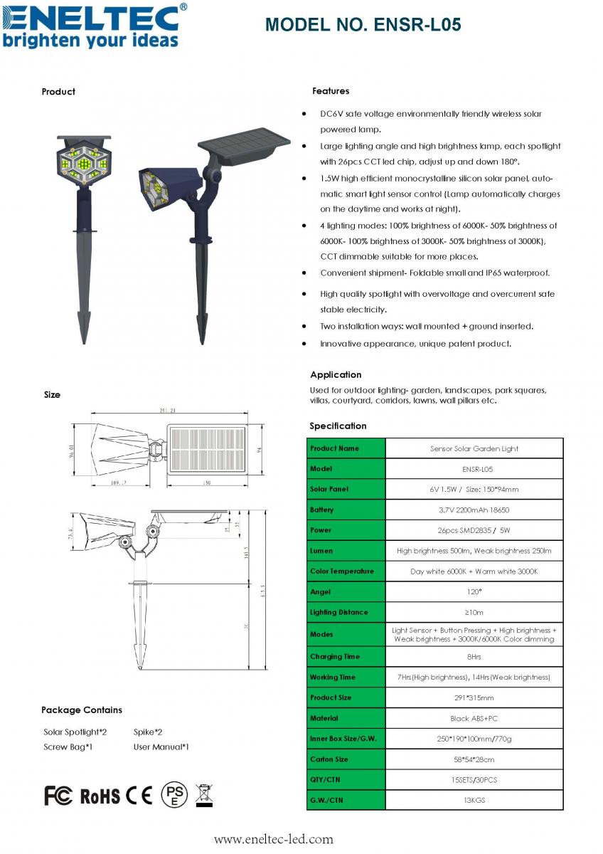 LED Solar Lawn Lamps