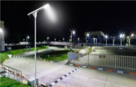 More than 130 newly installed solar street lights have been put into use in Naji Town, Enping City, Jiangmen, Guangdong